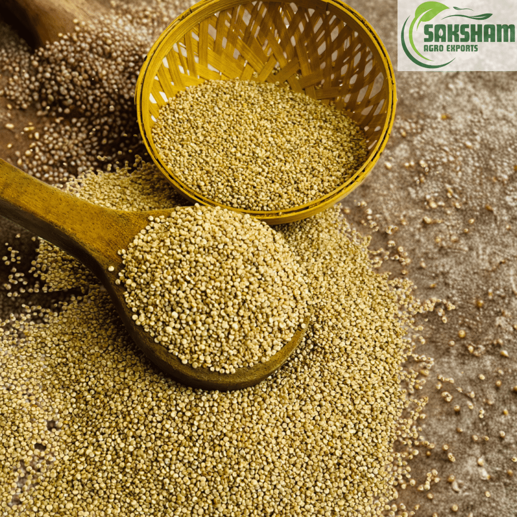 Quinoa, herbs and spices, seeds, millets